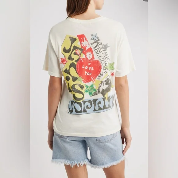 Daydreamer Janis Joplin Scrapbook Graphic Tee - Picture 2 of 2